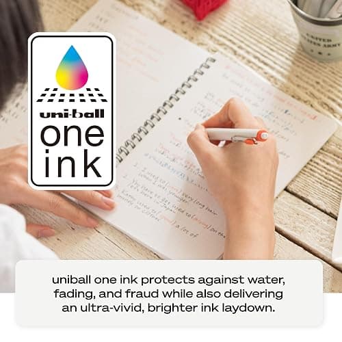 Uniball One Gel Pen 12 Pack; 0.38mm Ultra Micro Black Pens; Gel Ink Pens | Office Supplies Sold by Uniball are Pens; Ballpoint Pen; Colored Pens; Gel Pens; Fine Point; Smooth Writing Pens thumbnail 6