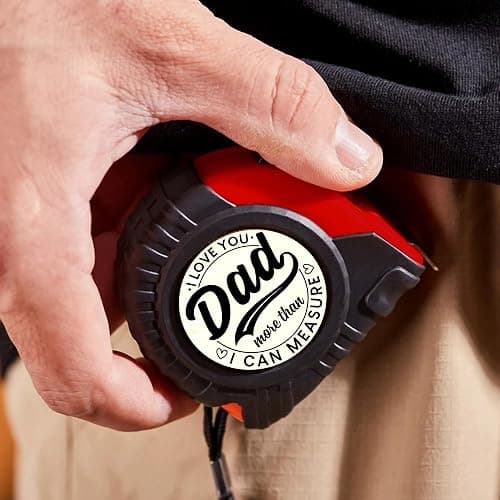 Dad Gifts from Daughter Son for Fathers Day Measure Tape - Cool Fathers Day Presents - Birthday Gifts for New Girl Son Best Dad - Woodworking Carpenter Measuring Tape thumbnail 5