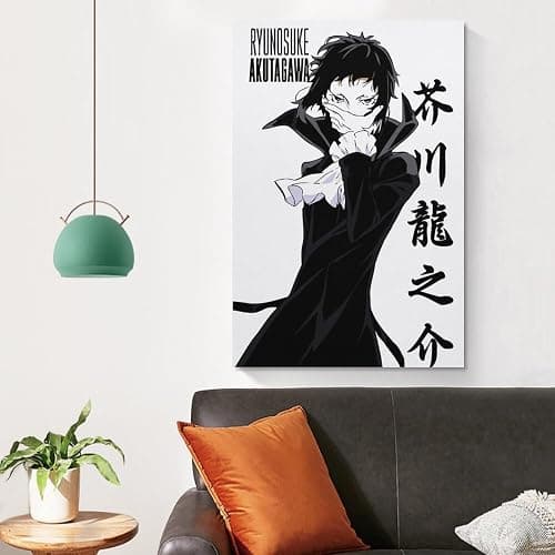 Ryunosuke Akutagawa Poster Bungo Stray Dogs Canvas Wall Art Poster Decorative Bedroom Modern Home Print Picture Artworks Posters 12x18inch(30x45cm) thumbnail 4