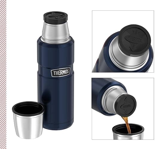 Thermos 4003.205.047 King - Termo (acero inoxidable), acero inoxidable, azul medianoche, 0,47 L thumbnail 4