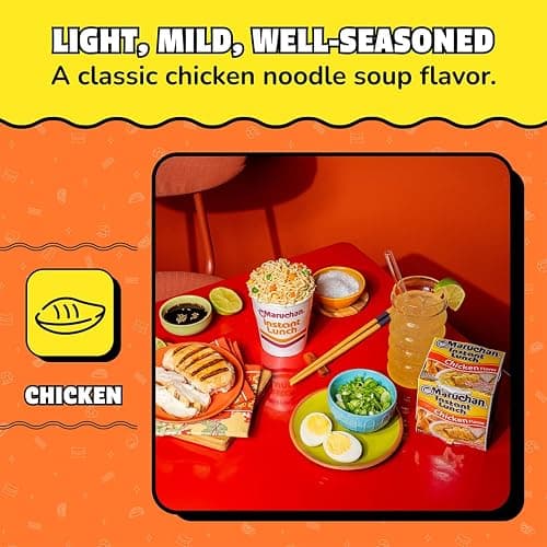 Maruchan Instant Lunch Ramen Noodles, Chicken Flavor – Japanese-Style Instant Noodle Soup, Easy Meal Ready in 3 Minutes – 2.25 Oz. (12 Pack) thumbnail 3