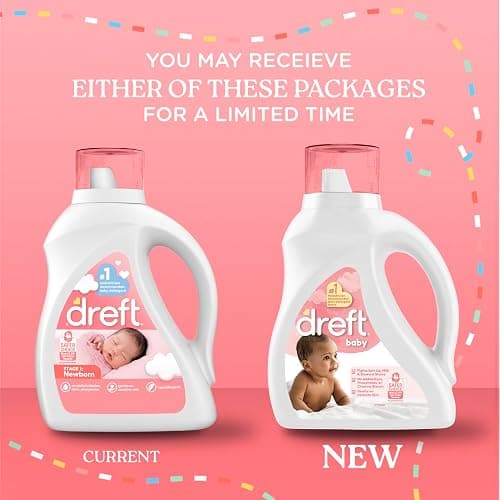 Dreft Baby Liquid Laundry Detergent, Gentle on Sensitive Skin Laundry Soap, 42 fl oz, 32 Loads, Pack of 2 (Packaging May Vary) thumbnail 10