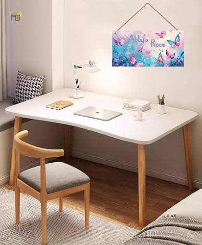 Personalized Sign Butterfly Decor For Girls Room, Fantasy Themed Kids Bedroom Decor, Dreamy Painting Room Décor for Little Man Cave, Wall Decorations For Girls Room Nursery Baby Playroom thumbnail 8