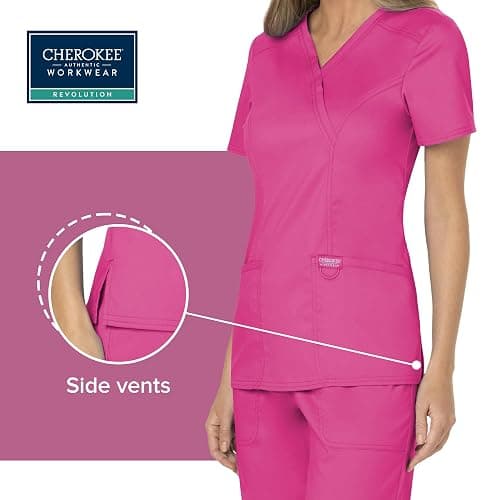 Cherokee Scrubs Top Mock Wrap WW610 thumbnail 4