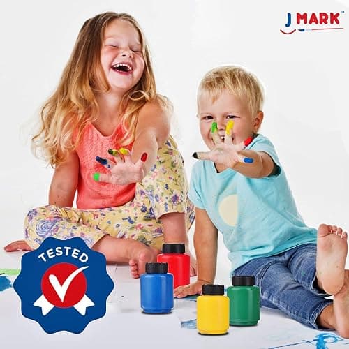 SOFIA,VIOLETA-J MARK 38-Piece Toddler Paint Set, Includes Washable Tempera Paint, Art Smock, Painting Paper, Brushes, Tools thumbnail 7