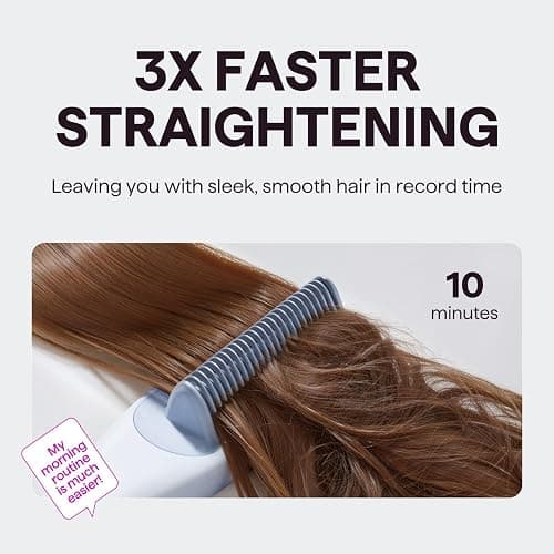 Wavytalk Pro Steam Hair Straightener Brush, Steamline Pro 3 in 1 Straightening Brush, Steam Reduces Damage, Nourishes Hair, and Expedites Straightening thumbnail 5