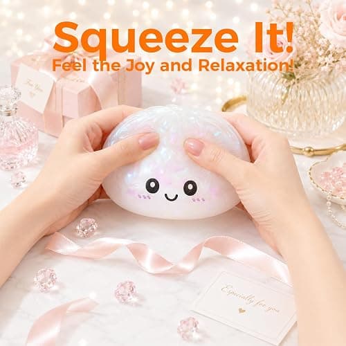Dumpling Squishy Mystery Box, Random 1 of 14 Colors, Cute Squishy Dumpling Toy, Soft Stretchy Squeeze Toy, Sensory Fidget Toys for Anxiety Relief, Perfect for Party Favors, Birthday Gifts & Desk Toys thumbnail 4