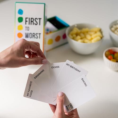 FIRST TO WORST Party Game – The Card Game About How Your Friends and Family Rank Things | Funny Ranking & Guessing Board Game for Friends & Family, Game Nights, Parties & Fun Gift Ideas thumbnail 5