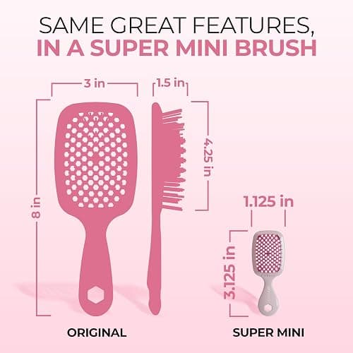FHI Heat UNbrush Super Mini Hair Brush Keychain — Collectible Miniature Charm for Bags and Keys — Accessory for Beauty Lovers thumbnail 5
