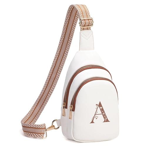 Viverte Crossbody Bags for Women Initial Sling Bag Cross Body Fanny Packs Personalized Gifts for Mom Women Wife - Image 1