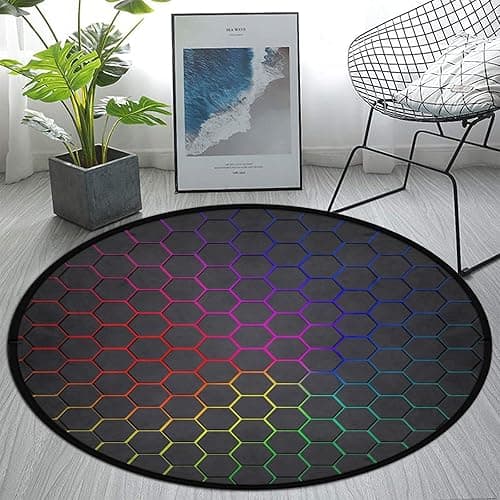 keepcute Gaming Chair Mat 47inch for Hardwood Floor Anti-Slip Office Chair Mat for Hard Floor Carpet Mat Computer Desk Mat Floor Protector for Office Gaming Room 4 ft thumbnail 5