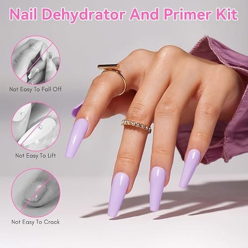 Makartt Nail Dehydrator and Primer Set: Acid Free Air Dry Nail Prep Dehydrate and Hema Free Nail Primer Professional Long-lasting for Acrylic Nails Powder UV Gel Polish(15ML/0.5 oz) thumbnail 7