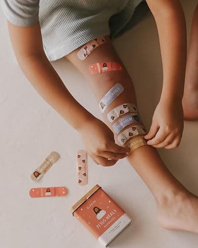Be A Heart Original Jesus Heals Bandages, Kids Adhesive Bandages, Band-Aid for Kids (2 Bandage Tins) thumbnail 8