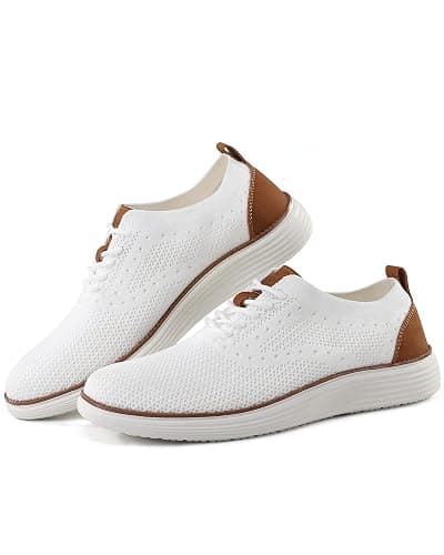 VILOCY Men's Casual Dress Sneakers Oxfords Business Mesh Breathable Walking Shoes Tennis Comfortable thumbnail 6