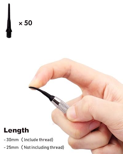 Turnart Darts Plastic Tip - Professional Soft Tip Darts Set for Electronic Dartboard 9 Pcs 18 Grams with 50 Extra Tips 9 Shafts 27 Flights Tool Kit Flight Protectors and Gift Darts Case thumbnail 8