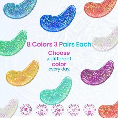 Onespring Under Eye Patches (24 Pairs) - Eye Masks for Wrinkles, Puffy Eyes, Dark Circles, Eye Bags, Easter Basket Stuffers, Gifts for Teenage Girls, Under Eye Mask for Refreshing, Revitalizing thumbnail 5