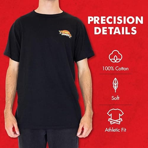 FMF Pins & Needles Tee - Crew Neck Mens T Shirt, Motocross, Dirt Bike T Shirts Blk - Small - Blk thumbnail 4