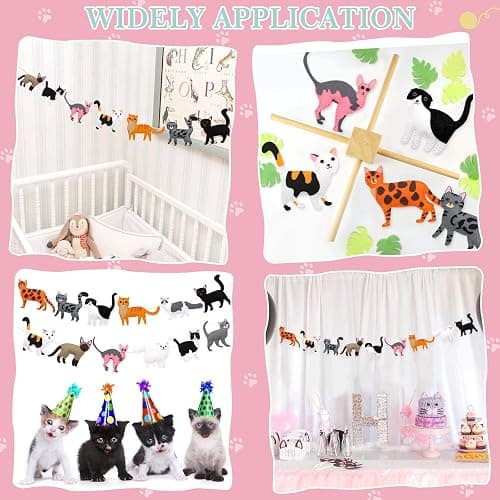 CiyvoLyeen Kitten Craft Kit Kids DIY Crafting and Sewing Set Kitty Cat Stuffed Animal Felt Plushies for Girls and Boys Educational Beginners Sewing Gift Ideas thumbnail 6