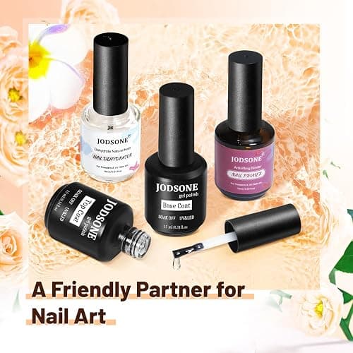 JODSONE 15ML Nail Primer Base Coat Top Coat Glossy Quick Drying Durable DIY Nail Art Design Long Lasting Gift thumbnail 7