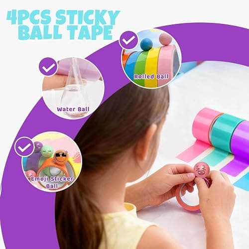 Nano Tape Bubble Kit for Kids, Squishy Maker Making Kit, Birthday for 4 5 6 7 8 9 Year Old Girls Girl Grandkids, Kids Toys for Girls 4-6 6-8 8-10 10-12 thumbnail 4
