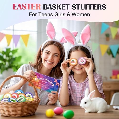 Qivatex Shower Steamers Aromatherapy, Easter Basket Stuffers, Birthday Gifts for Women Teen Girls Wife Mom, Natural Essential Oil SPA Self Care Relaxation Shower Bombs (8 Pack) thumbnail 2