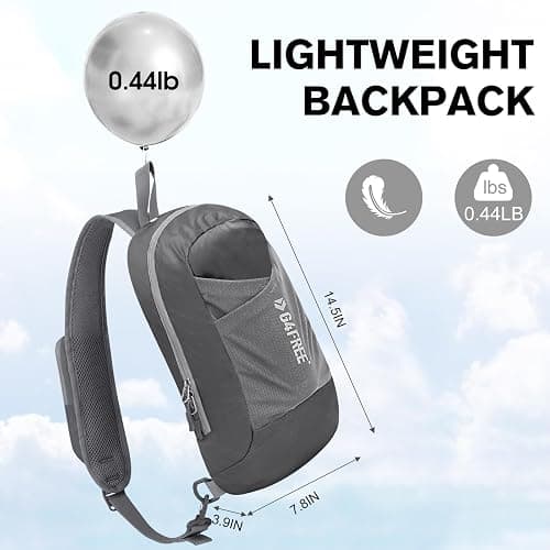 G4Free Sling Bag RFID Blocking Lightweight Crossbody Backpack Chest Shoulder Bag for Travel Sports Running thumbnail 7