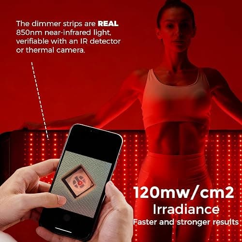 2025 New Release Infrared Red Light Therapy Mat- 1440 pcs Professional SMD LED Chips - 660nm & 850nm Wavelengths, Pain Relief, Enhances Recovery, Whole Body Care, Sleep Improvement & Energy Boost thumbnail 3