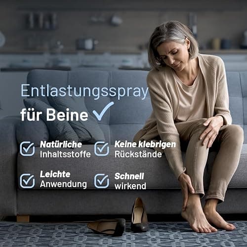 RelaxLegs Restless Legs Relief – Ideales Magnesiumspray für unruhige Beine und Krämpfe in den Beinen, wirksames Muskelrelaxans zur Linderung von Beinschmerzen, Linderung geschwollener Beine und Fußspr thumbnail 2