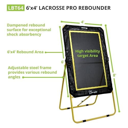 Champion Sports Deluxe Lacrosse Target: Ball Return Bounce Back Net Set for Professional, College and Grade School Training & Drills thumbnail 4
