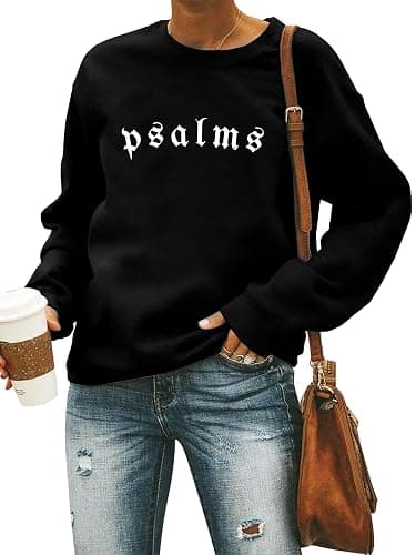 Christian Sweatshirts for Women: Jesus Faith Sweatshirt Faith Over Fear Hoodie Bible Verse Shirts Jesus Pullover thumbnail 2