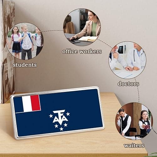Flag of The French Southern And Antarctic Lands Badges-Metal Badge Labels, Work ID Cards, Badges, Pins, Suitable for Offices/schools/nurses thumbnail 4