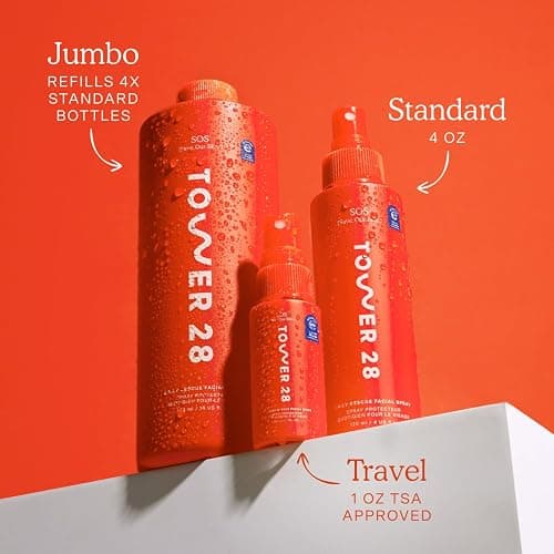 Tower 28 SOS Daily Rescue Facial Spray - Hypochlorous Acid Spray to Help Reduce Redness, Calm Irritation + Alleviate Flare-Ups - Purifying Travel Size Face Toner - Everyday Skin Care Essential (1 oz) thumbnail 9