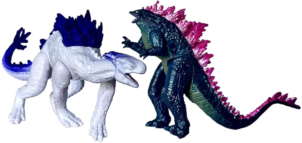 TwCare Set of 12 Godzilla x Kong: The New Empire Action Figures, Evolved Basic Exquisite Battle Roar B.E.A.S.T. Glove Shimo Frost Bite, Dinosaur Dragon Toys, Mecha King Ghidorah Cake Toppers Pack thumbnail 5