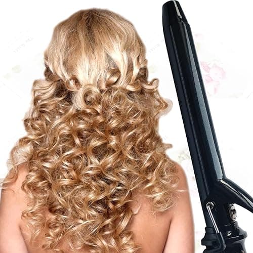 abp 1.25 Inch Curling Iron Extra Long Barrel with Ceramic Coating for Long/Medium Hair,1 1/4 INCH LCD Display Instant Heat up to 450°F with clamp,Hair Style Tool Girls & Women thumbnail 6