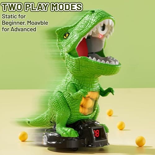 NIPLOOOW Moveable Dinosaur Shooting Toys for Kids 3-8 Years, Movable Shooting Target Toy with Air Pump Guns, Interactive Competition Game Gift for Boys and Girls Ages 3 4 5 6 7 8 Years Old thumbnail 5