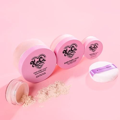 KimChi Chic Giant Puff Puff Pass Set & Bake Powder - Loose Setting Powder with Rice & Vitamin E, Finely Milled for All Day Wear, Translucent 80g - Translucent Giant thumbnail 9