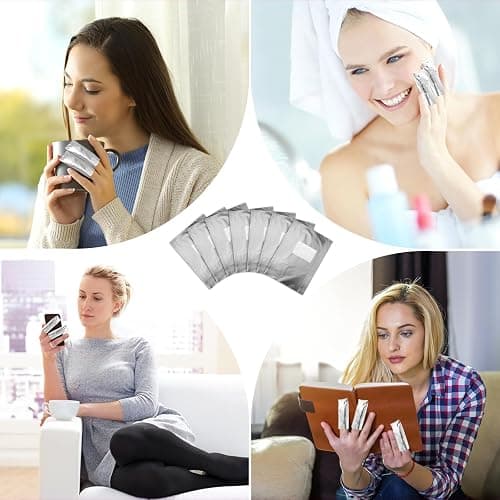 400 pcs Nail Foil for Acetone Nail Polish Remover, Soak Off Nail Wraps | 3.5 x 2.6 Inches. Aluminium Soak Off Foils. with Pre-attached Lint Free Larger Cotton Pad. thumbnail 7