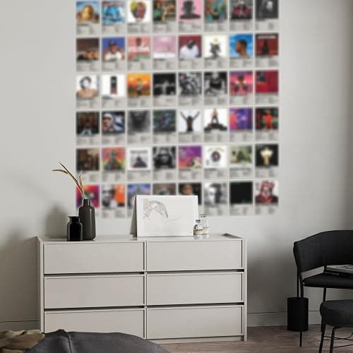 Retro Hip Hop Rappers Wall Collage Kit Prints for Bed Room Decor, 4x6 Inch Music Album Cover Posters Prints 50Pcs for Teens, Gifts for Rapper Fans thumbnail 3