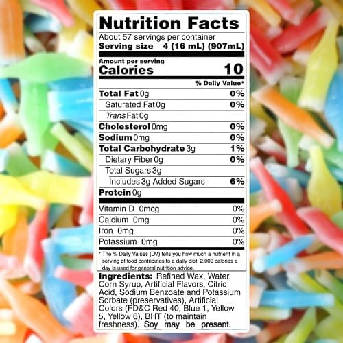 Nik-L-Nips Vintage Wax Bottle Candy Drinks – Old School Halloween Candy, 80s & 90s Nostalgic Treats, Party Favor Bag, Sweet and Sour Mix, Mini Drinks, 1 Pound Pack thumbnail 2