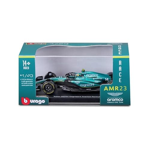 Bburago 1:43 Race Aston Martin AMR23 (2023) w/Driver thumbnail 8