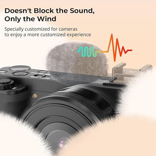 SmallRig Cold Shoe Adapter with Wind Muff Windshield for Sony ZV-1F / ZV-E10 / ZV-1 / ZV-E1 / ZV-1 II, Wind Furry for Light Microphone Attachment - 3526 thumbnail 3