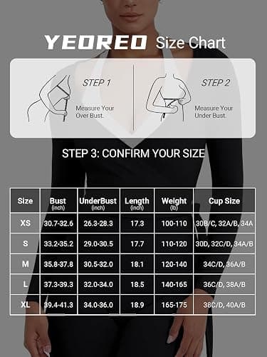 YEOREO Ease Womens Pilates Wrap Top Tie Workout Shirt | Long Sleeve, V Neck, Self Tie, Ballet Yoga Dance, Y2K, Cropped Tops thumbnail 7