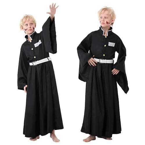 Muichirou Cosplay Costume Halloween Kimono Uniform Full Set Adult Dress up Outfits Costume with Wig thumbnail 4