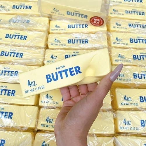 Slow Rising Squishy Butter Stick Toy,Cute Squeeze Butter Toy,Sensory Stress Relief & Fidget Toys,Realistic Food Squishies Stress Balls Toys for Gifts,Party Favors (1pcs-Butter Stick) - Image 1