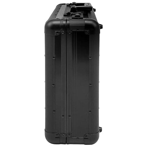 anndora Aktenkoffer Alu schwarz Attaché Koffer DIN A4 | Mit Zahlenschloss, Abschließbar, abwaschbar thumbnail 4