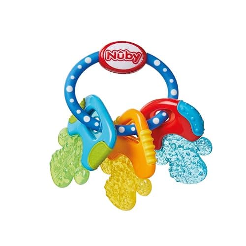 Nuby IcyBite™ Keys – Soothing Teether | Multiple Teething Surfaces | Refrigerator Safe | Suitable from 3 Months Plus - Image 1