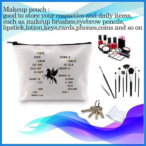 PXTIDY Team Foster Kee-fe Makeup Bag Keeper of The Lost Cities Characters Cosmetic Bag KOTLC Novel Inspired Bookish Gift thumbnail 5