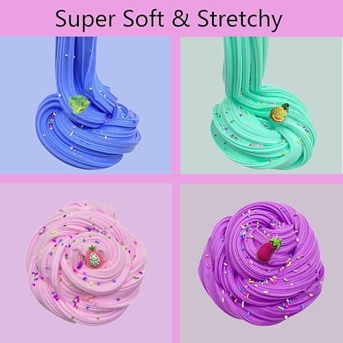 54 Pack Butter Slime Toy kit, Super Soft and Non-Sticky,Very Suitable Birthday Gifts for Boys and Gir,Party Favors,Stress Relief Toys,Easter Filling Stuffers. thumbnail 5