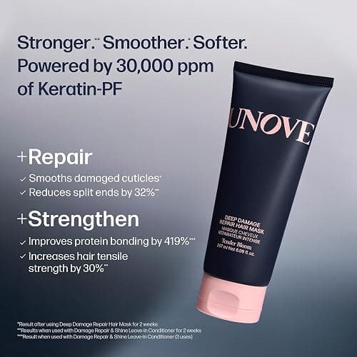UNOVE Deep Damage Treatment Ex - Protein Hair Treatment & Hair Mask for Damaged Hair | Deep Conditioning & Keratin Hair Mask for Dry, Frizzy Hair | Korean Hair Care | Tender Bloom, 10.82 fl oz thumbnail 4