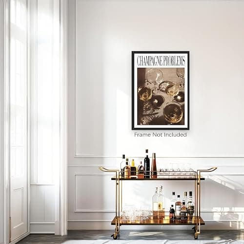 UNXIS Vintage Taylor Poster Champagne Problems Prints Room Aesthetic Music Album Posters Champagne Glasses Canvas Wall Art 12x16inch Unframed Taylor Girly Gift thumbnail 3